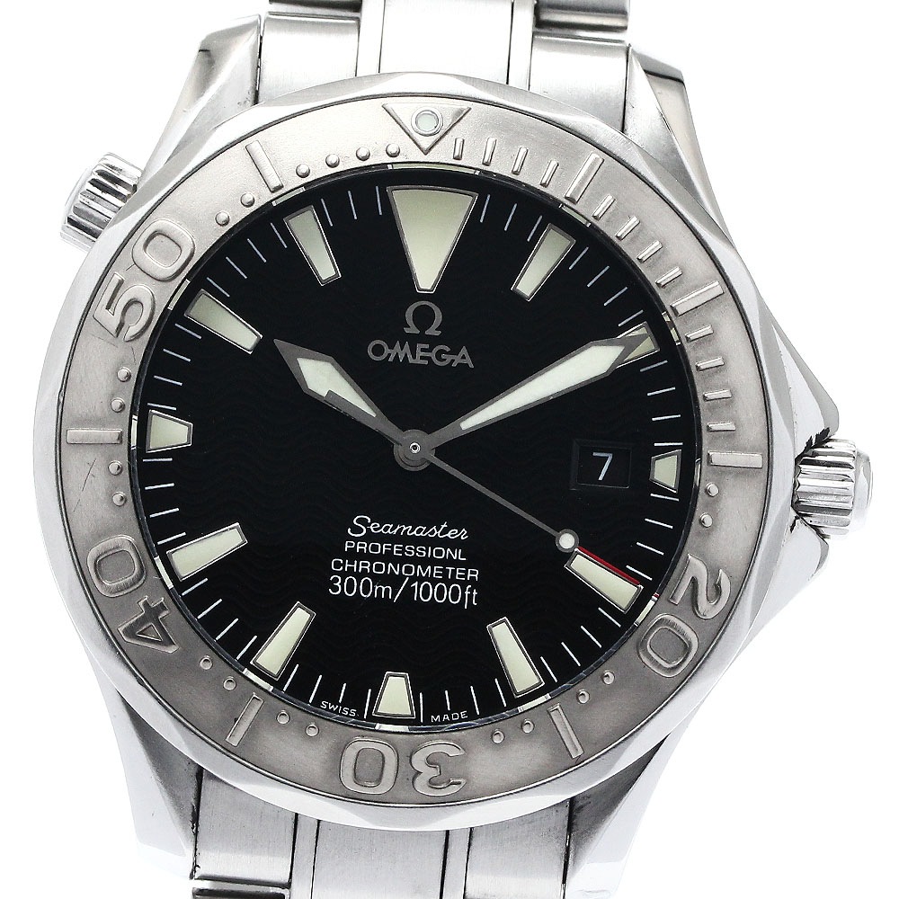 オメガ OMEGA 2230.50 シーマスター300 WGベゼル デイト 自動巻き メンズ _877675【中古】