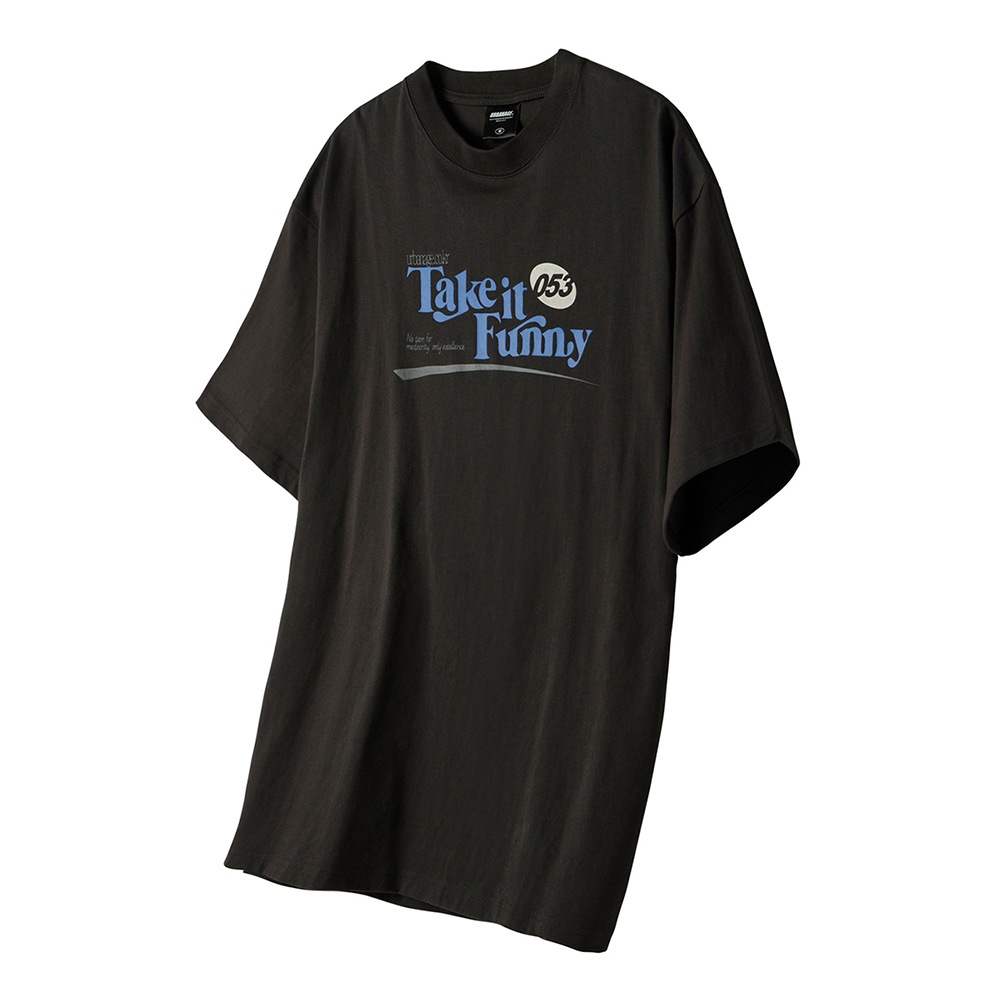 Take It Funny 053 Oversized Short-Sleeved_Charcoal