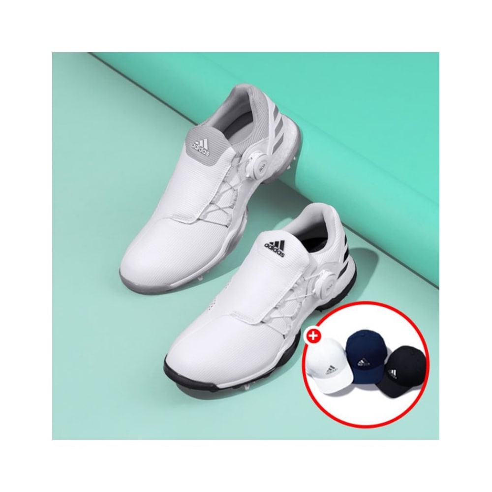 アディダスゴルフアディダスパワーラップボアレディースゴルフシューズ EG9720 EG9721 + 無料ギフトゴルフキャップ