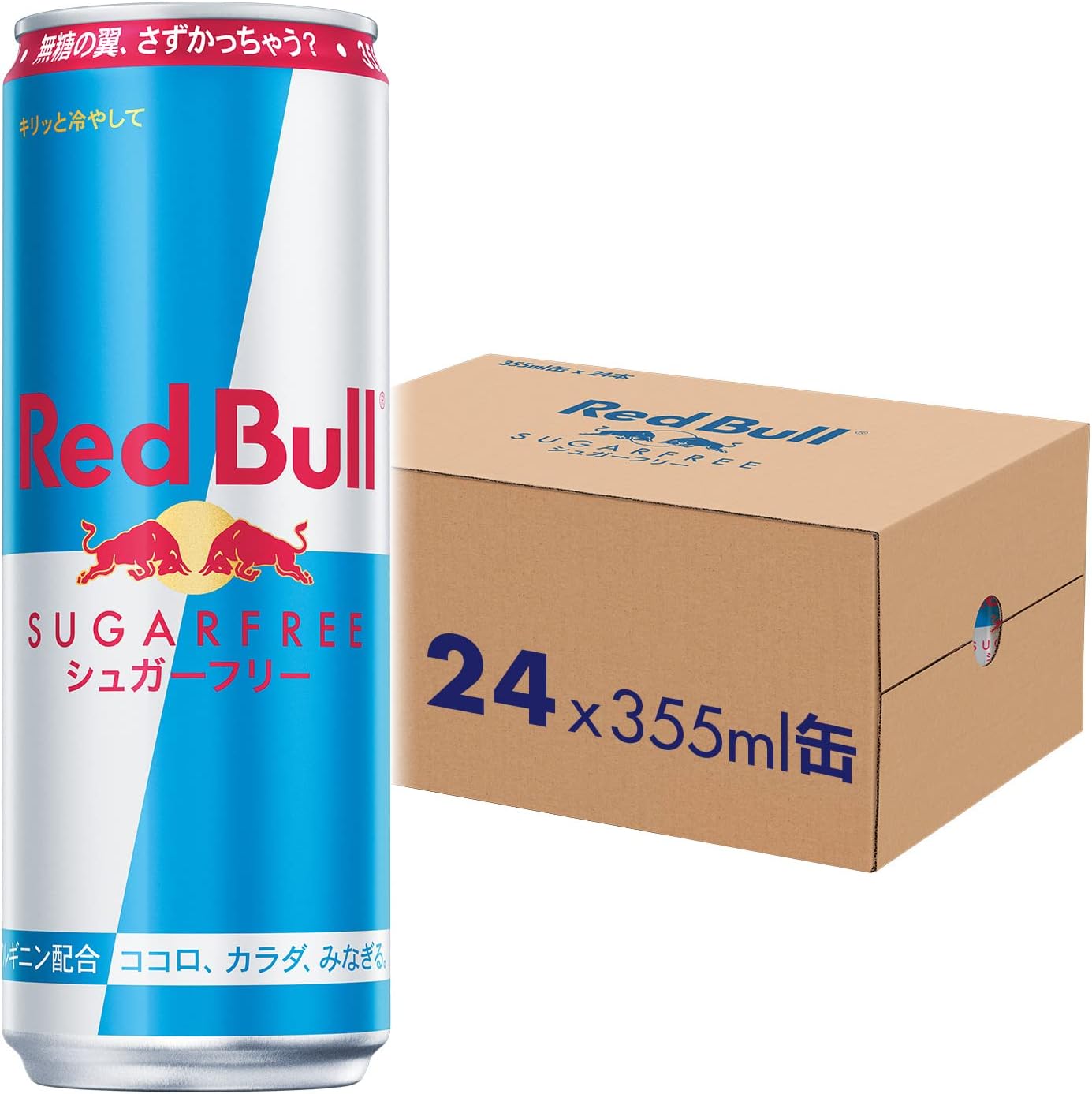 Red Bull レッドブル エナジードリンク シュガーフリー 355mlx24本