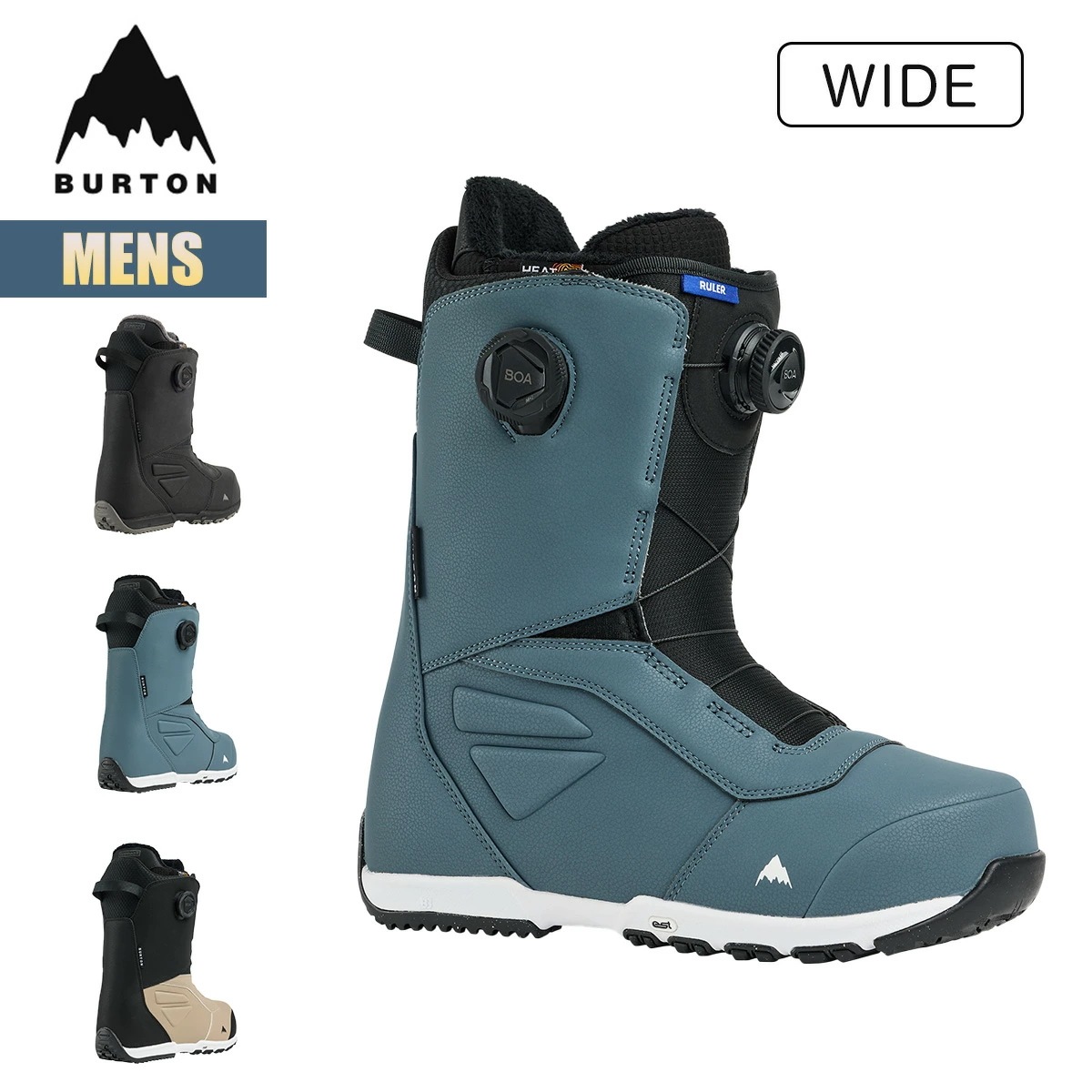 スノーボードブーツ メンズ 25-26 ルーラー ボア ワイド W26JP-203171 Mens Ruler BOA Snowboard Boot - Wide アジアンフィット 幅広 ダイヤル式