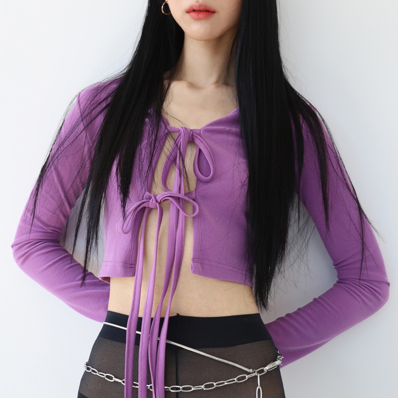 ASSAY_2WAY CARDIGAN [PURPLE]