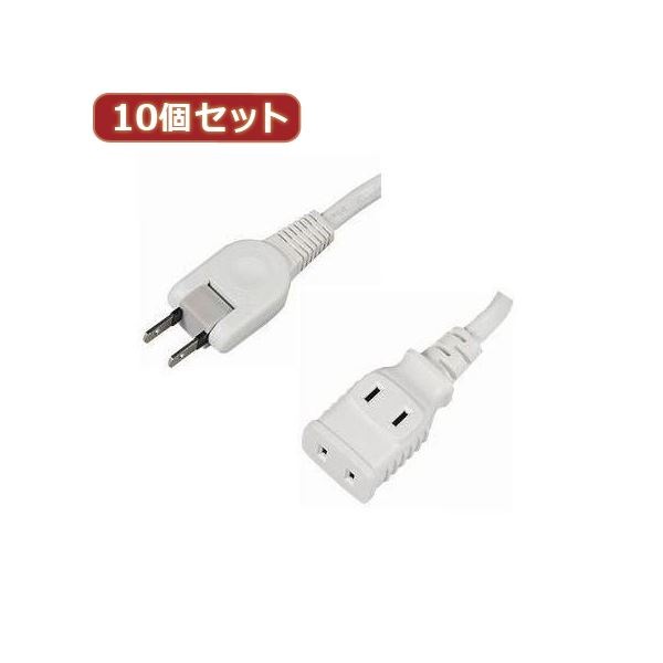 YAZAWA 10個セット 耐トラ付タップ2個口 Y02202WHX10 7,981円