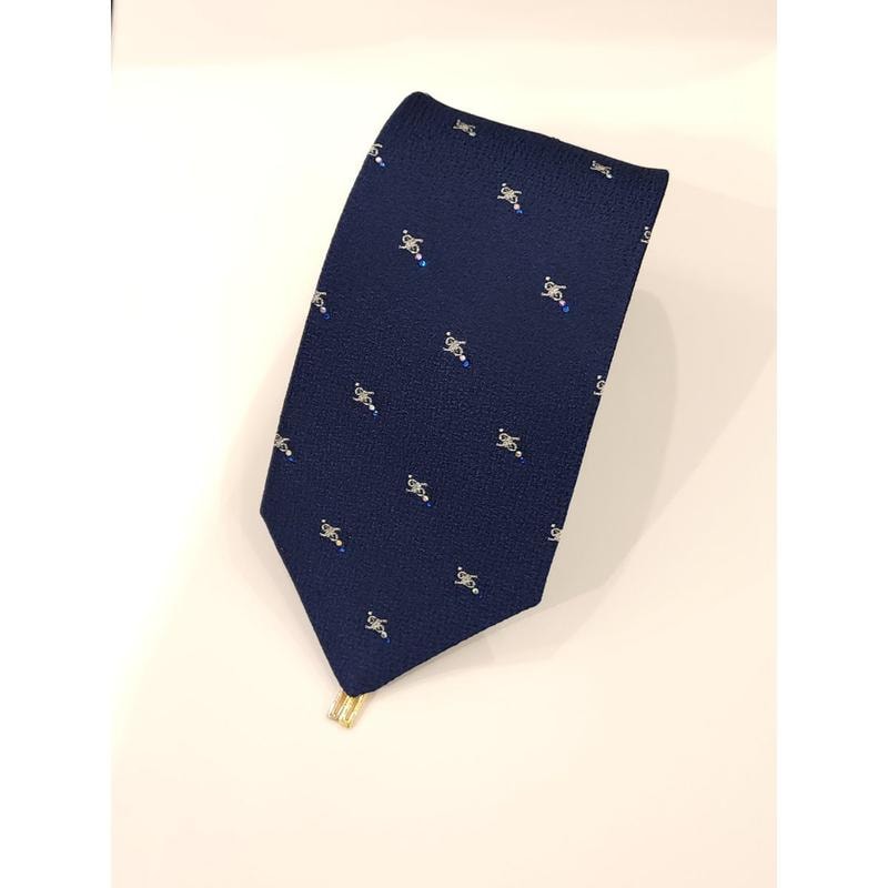 2026 SS クリスタル オールオーバー ネイビーカラー ネクタイ (DMG1ACF1102N1)