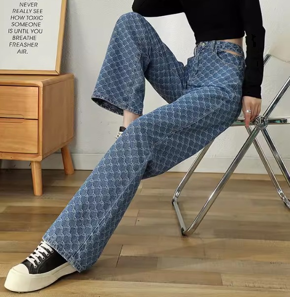 レディース パンツ ボトムス Gパン ロングパンツ フルレングス ストレート デニム ブルーデニム 大人可愛い カジュアル おしゃれ かっこいい レトロ ラフ マニッシュ 個性的 クール 主役級