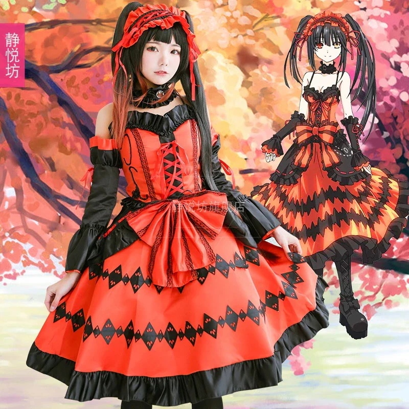 デート・ア・ライブ パレスプリンセスドレス アニメ ハロウィンコスチューム ロリータ ゴス制服
