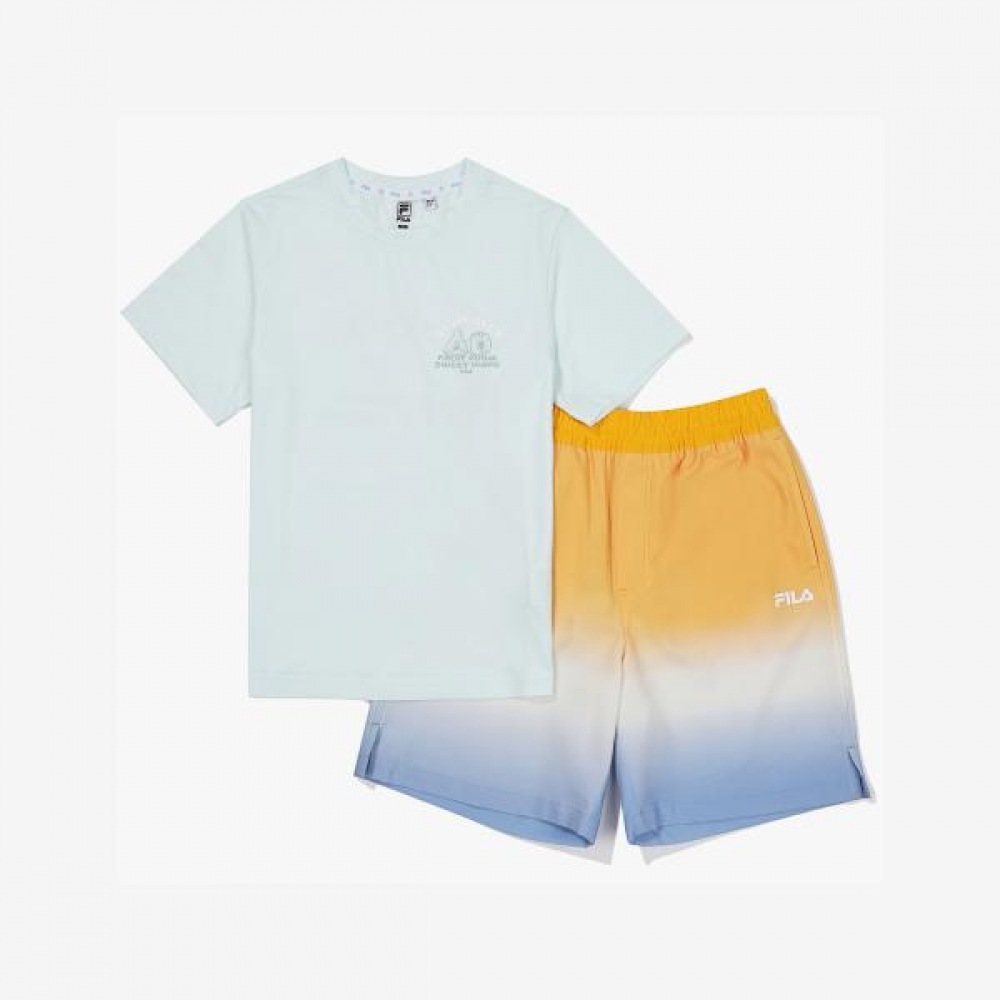 (フィラキッズ) ウォータープレイグラデーションセットアップ (FK2FSF2W01M_PGR)