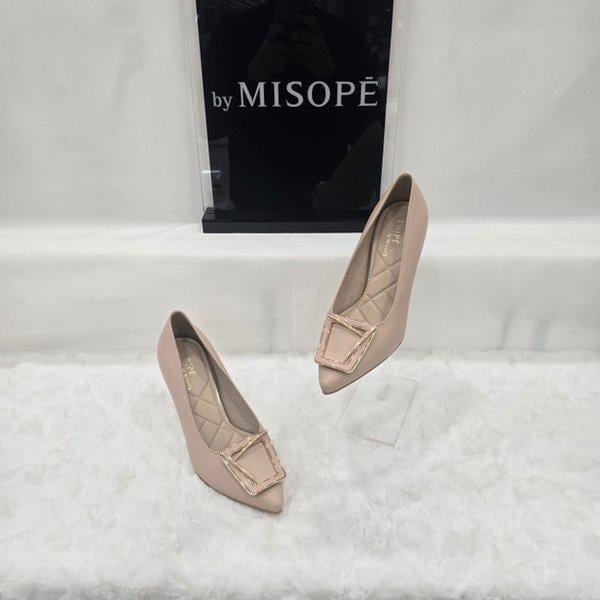 By 女性モダンポイントバックルヒール 112HT411DS006 LPINK 1 JJ