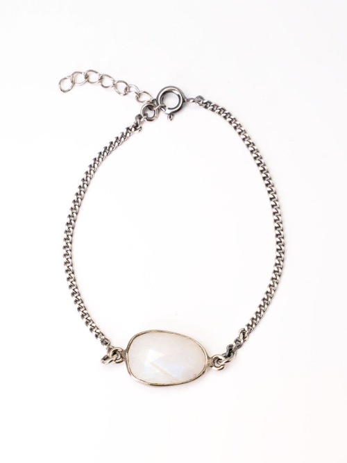 【HARANG】 HR 64B_Egg Shape Cut Moonstone Bracelet 正規品