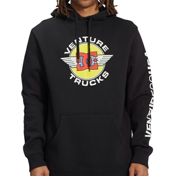 ベンチャー パーカー フーディ ブラック スウェット dpo224094-kvj0