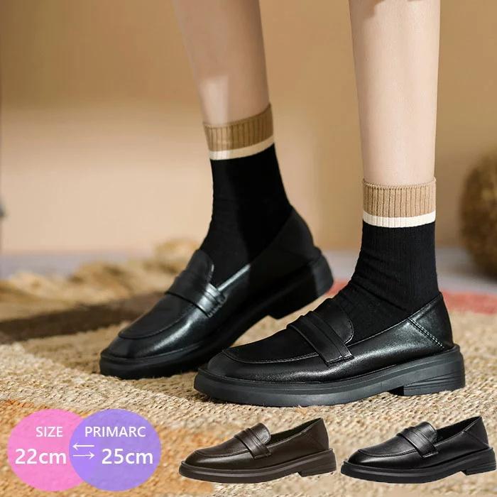 卒業式 女の子 靴 ローファー 通学靴 中学生 高校生 JK ジュニア 女の子 厚底 ヒール2.5cm ローファー 学生 女子 学生靴 通学靴 学生服 モカシン 女の子 おしゃ