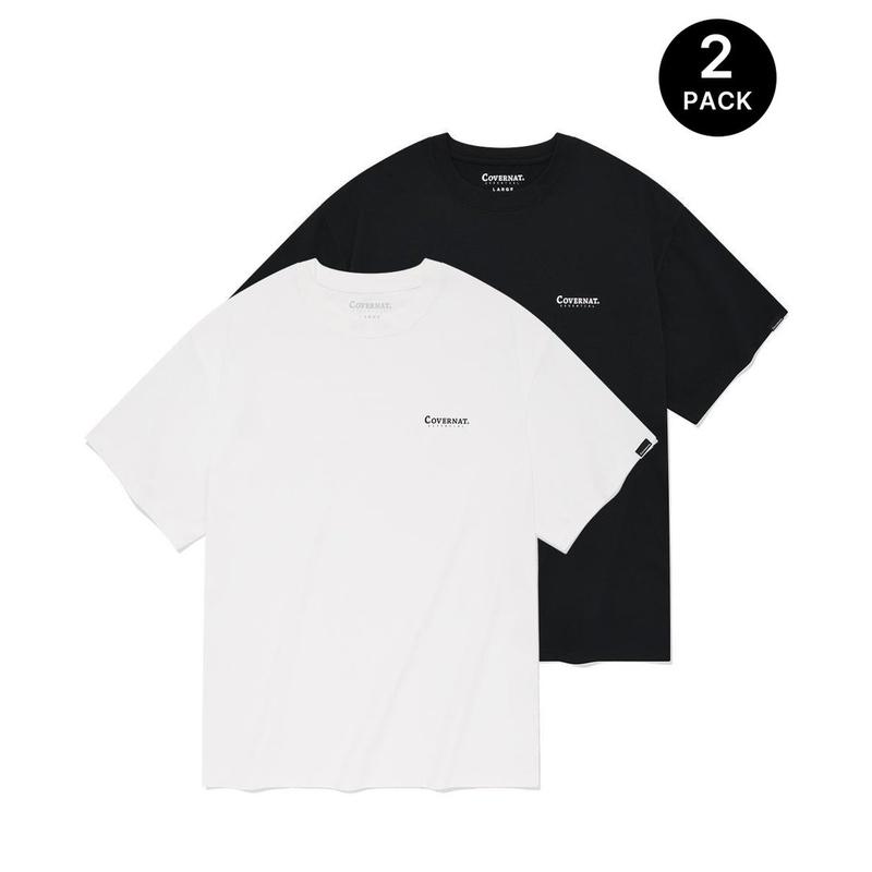 アクティブ2-PACK Tシャツ ブラック CO2402STE2BK