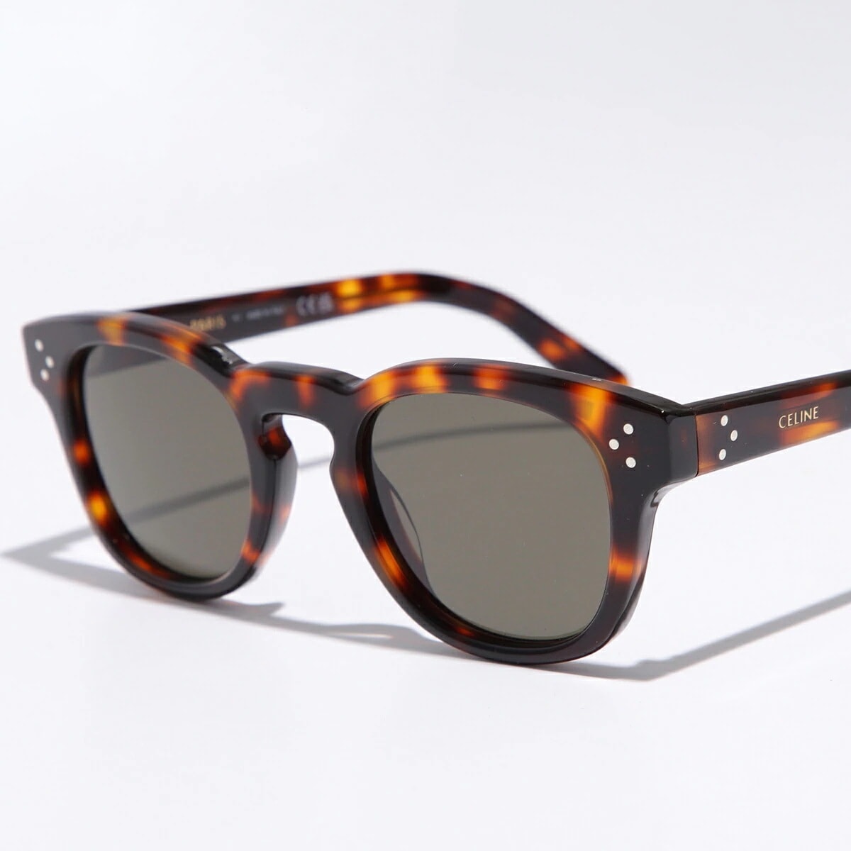 CELINE セリーヌ サングラス CL40233I 01A 4S233CPLB.38NO レディース ウェリントン型 ボストン型 メガネ 眼鏡 ロゴ セルフレーム アイウェア カラー2色