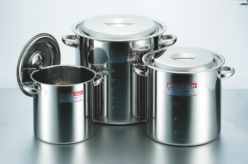 大屋金属 CLO モリブデン寸胴鍋 24cm（10L）手付き/目盛付