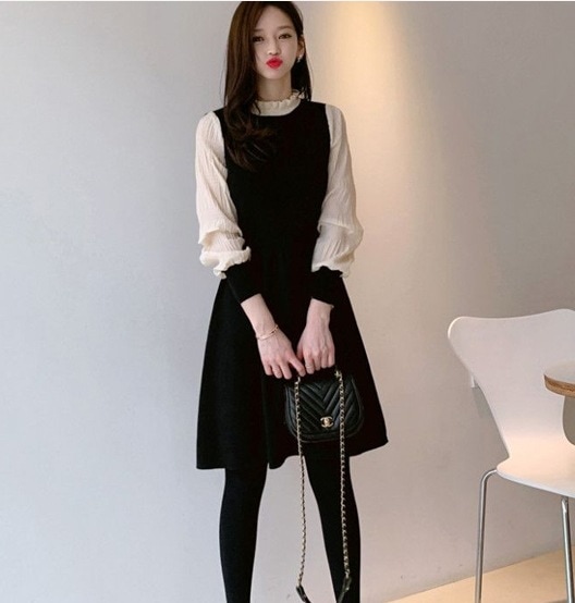 ワンピース プルオーバー 長袖 かわいい 可愛い シンプル カジュアル 上品 おしゃれ 可愛い 女子 こなれ感 ラフ ラブリー キュート ガーリー ルーズ クール 存在感 抜け感 格子柄