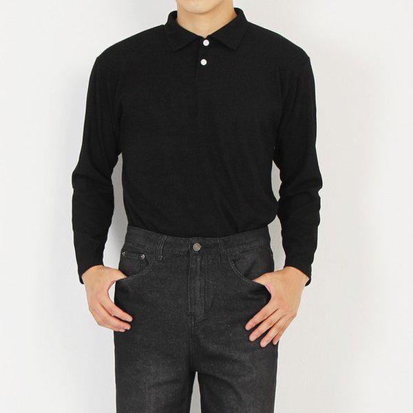 マインフロー男性長袖Tシャツ CMロティカラニットヘンリーネック