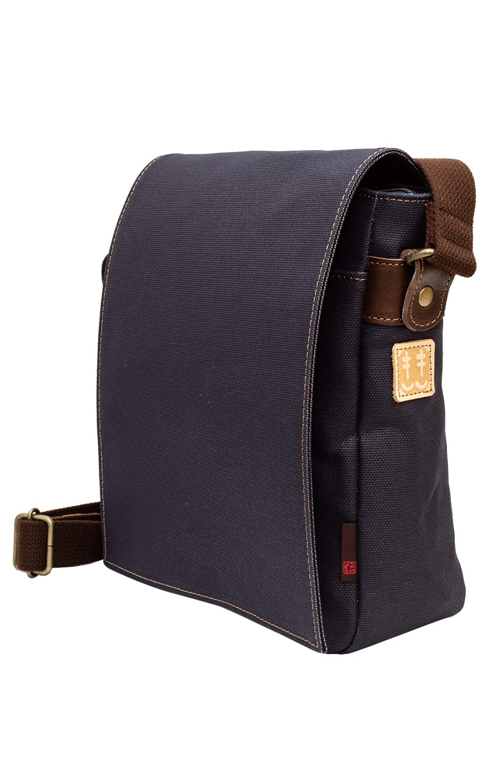 [creareきき] ショルダーバッグ メンズ 斜めがけ 軽量 小さめ 日本製 柿渋染め 帆布バッグ b5 縦型フラップショルダー お父さん 誕生日 プレゼント