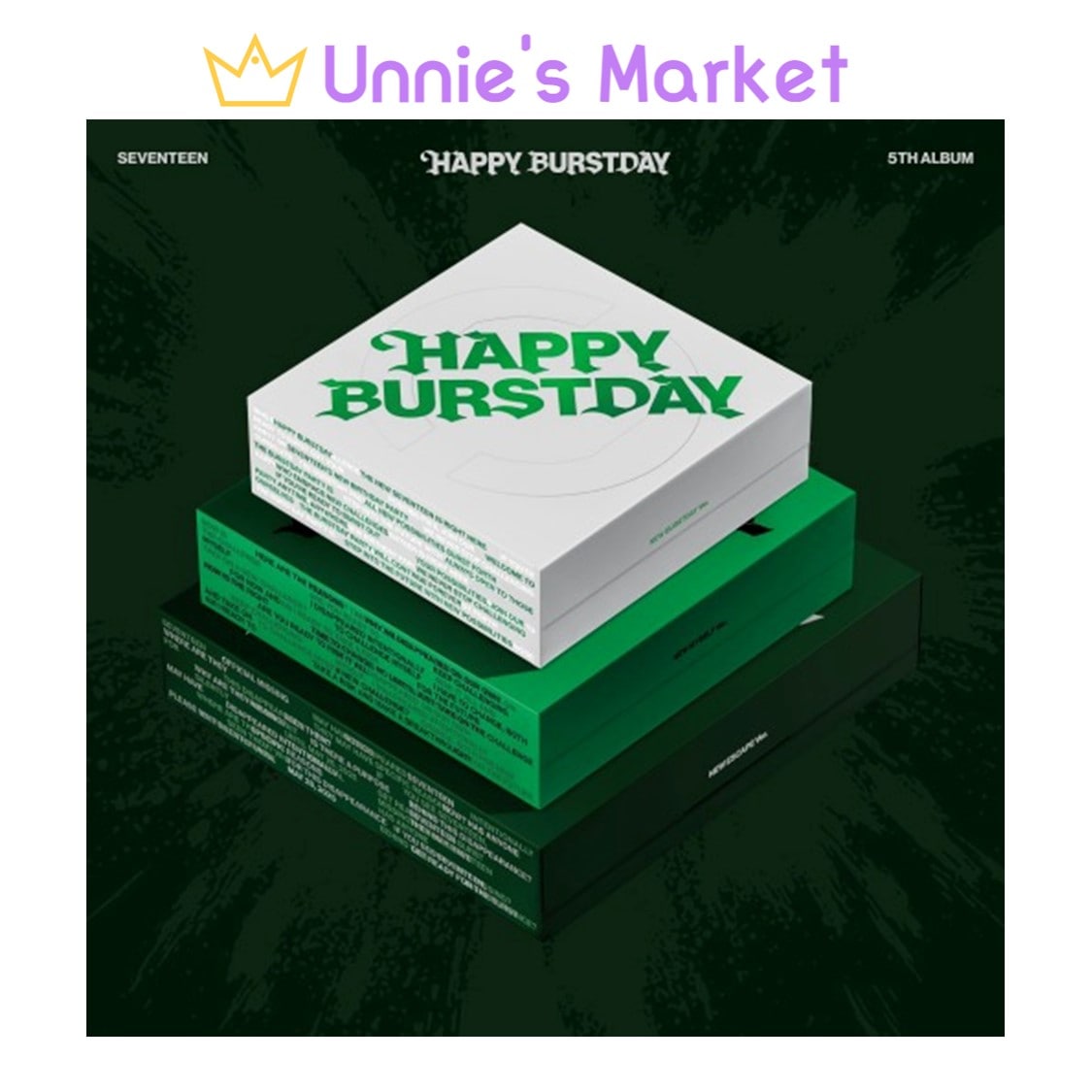 [SET/SITE POB] SEVENTEEN - HAPPY BURSTDAY / 5th Album + Fan-made Photocard 1EA