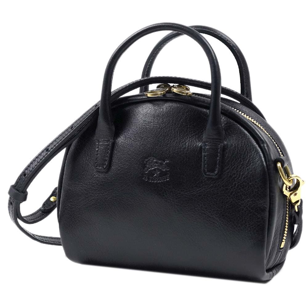 イルビゾンテ ショルダーバッグ ハンドバッグ IL BISONTE レディース ブラック レザー 本革 斜めがけ BHA019-PV0001-BK159B