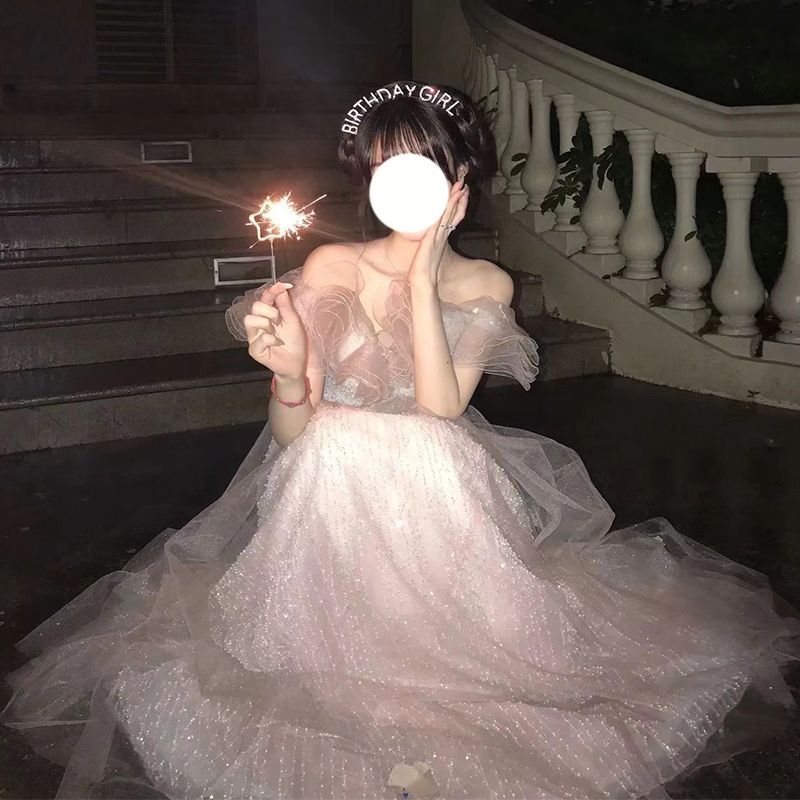 【2枚購入で 3oo円OFF！】女性のためのプリンセススタイルのドレス女性の大人のギフト18歳の誕生日卒業アート試験パフォーマンスバンケット気質ホスト 5,932円