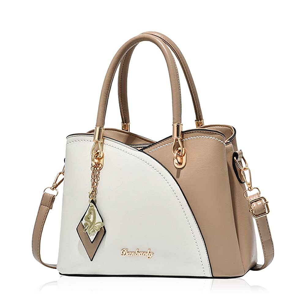 [T.Y.ryanryan] ショルダーバッグ レディース 斜めがけ ハンドバッグ 肩掛け PUレザー カバン 女性 2way ゴールド アクセサリー カーキ