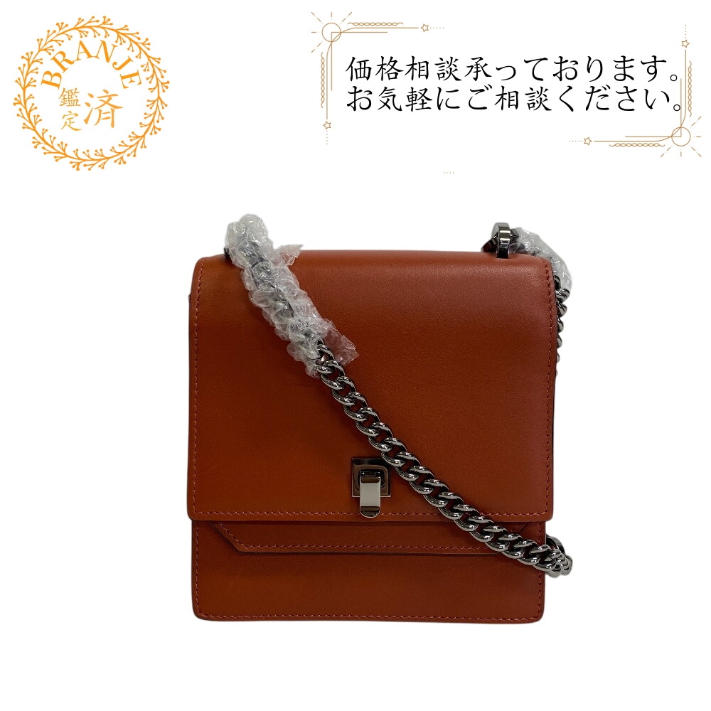 スプリッツァ チェーンショルダーバッグ レザー ショルダーバッグ ブラウン ブランド