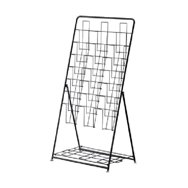 RFPFSTRBK パンフレットスタンド 7段 トリプル ブラック メーカー直送