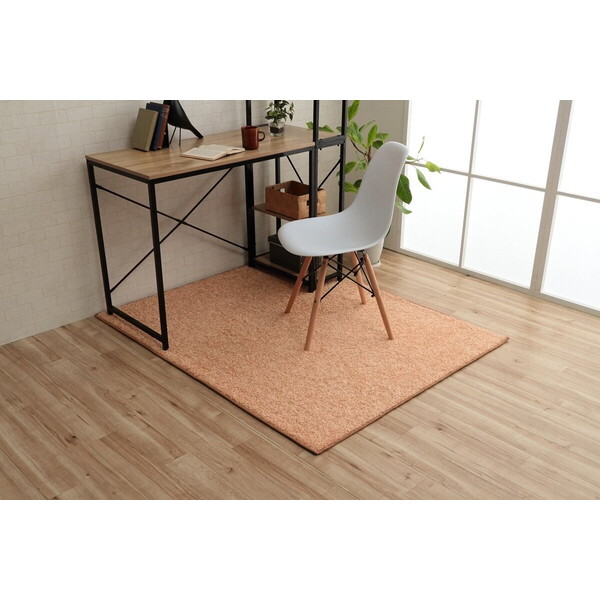 1340740300711 サンティエ吸着 ミニラグ セット PPK 120×150 ペールピンク デスクカーペット メーカー直送