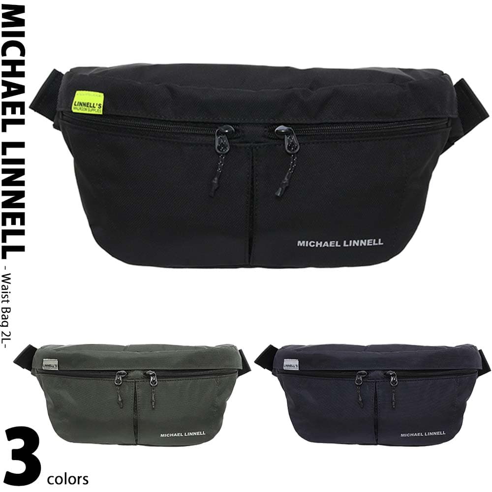 マイケルリンネル MICHAEL LINNELL ウエストバッグ ショルダーバッグ Waist Bag 2L MLEP-11