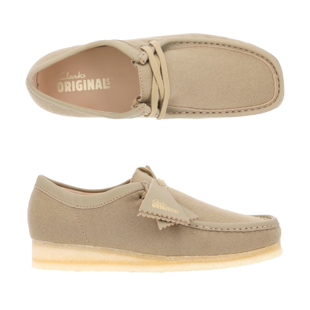 クラークス 26178212 ワラビーキャメルウールローファー