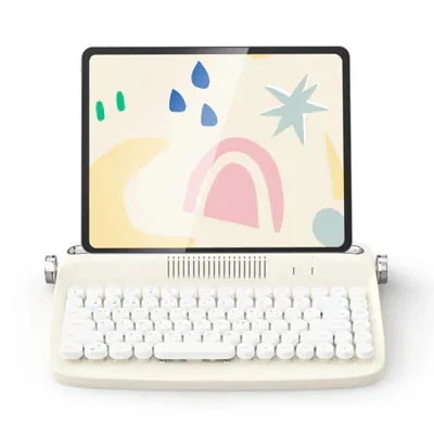 レトロ iPad キーボード Bluetooth マルチペアリング ハングル＆英語 B303 【日本語説明書付き】 日本語入力可能