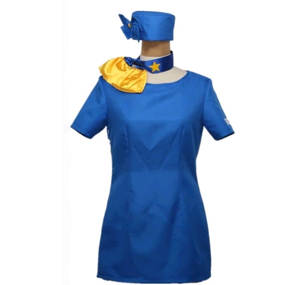 コスプレ衣装 CA制服 スカイマーク航空のCAの超ミニスカ制服 風 コスプレ衣装