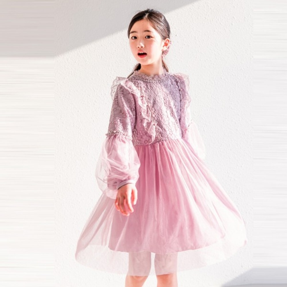 [バブルツリー] マリオバブルツリープリントレースドレス