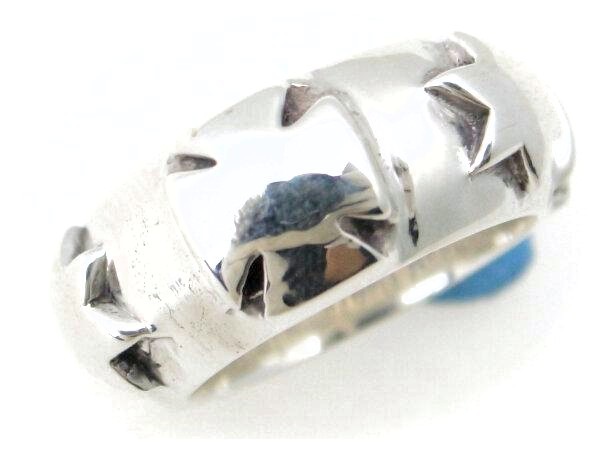 クロス スター バンドリング 指輪 15号 SV925(シルバー)