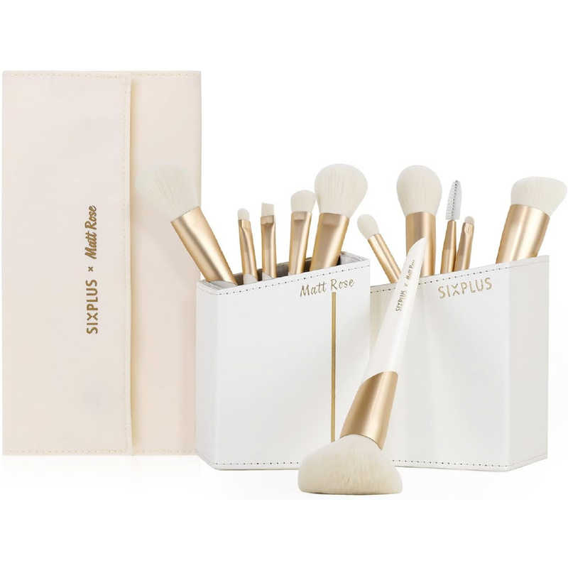 SIXPLUS　×Matt Rose メイクブラシ 11本セット-Enjoyシリーズ WH　190096