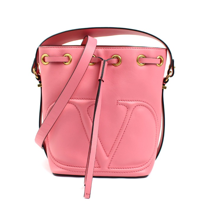 Valentino Garavani ヴァレンティノ・ガラヴァーニ Vロゴ 2Wayショルダーバッグ ピンク XW9B0G54NJC レディース 中古