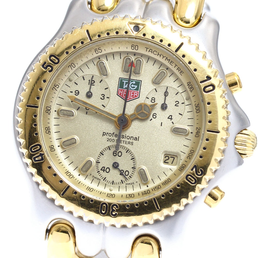 タグホイヤー TAG HEUER S35.406 セル プロフェッショナル200 クロノグラフ クォーツ メンズ _902528【中古】