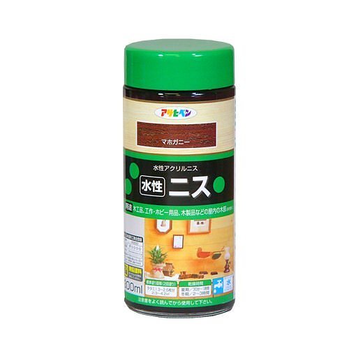 （まとめ買い）水性ニス マホガニー 300ml [x3]