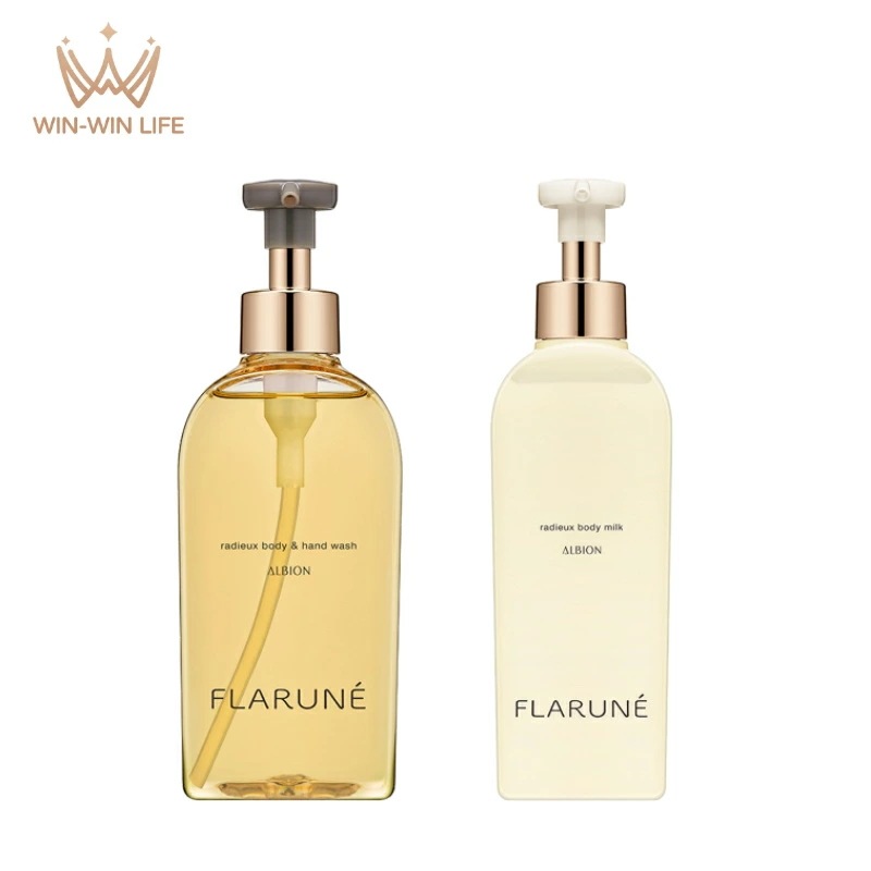 フラルネ ラデュー ボディ＆ハンドウォッシュ 250ml + ボディミルク 250g スキンケアセット ボディケア つるつるすべすべの肌に クリアにツヤめくやわもちボディへ 浄化 清潔 浸透