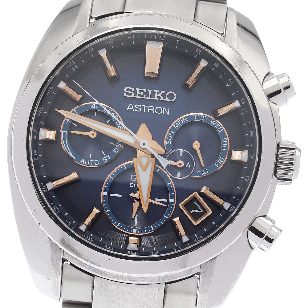 セイコー SEIKO SBXC049/5X53-0AJ0 アストロン クロノグラフ ソーラー電波 メンズ 保証書付き_941809【中古】