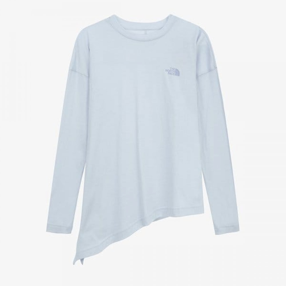 ノースフェイス レディース Velia 長袖 カバーアップTシャツ_LIGHT BLUE NT7TR41C