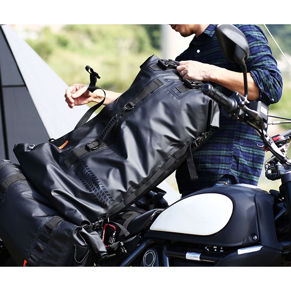 DBT427-BK ターポリンツーリングシートバッグ ブラック メーカー直送