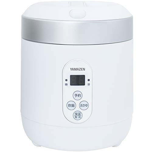 色：ホワイト サイズ：1.5合 [山善] 炊飯器 0.5*1.5合 マイコン式 小型 一人暮らし ミ