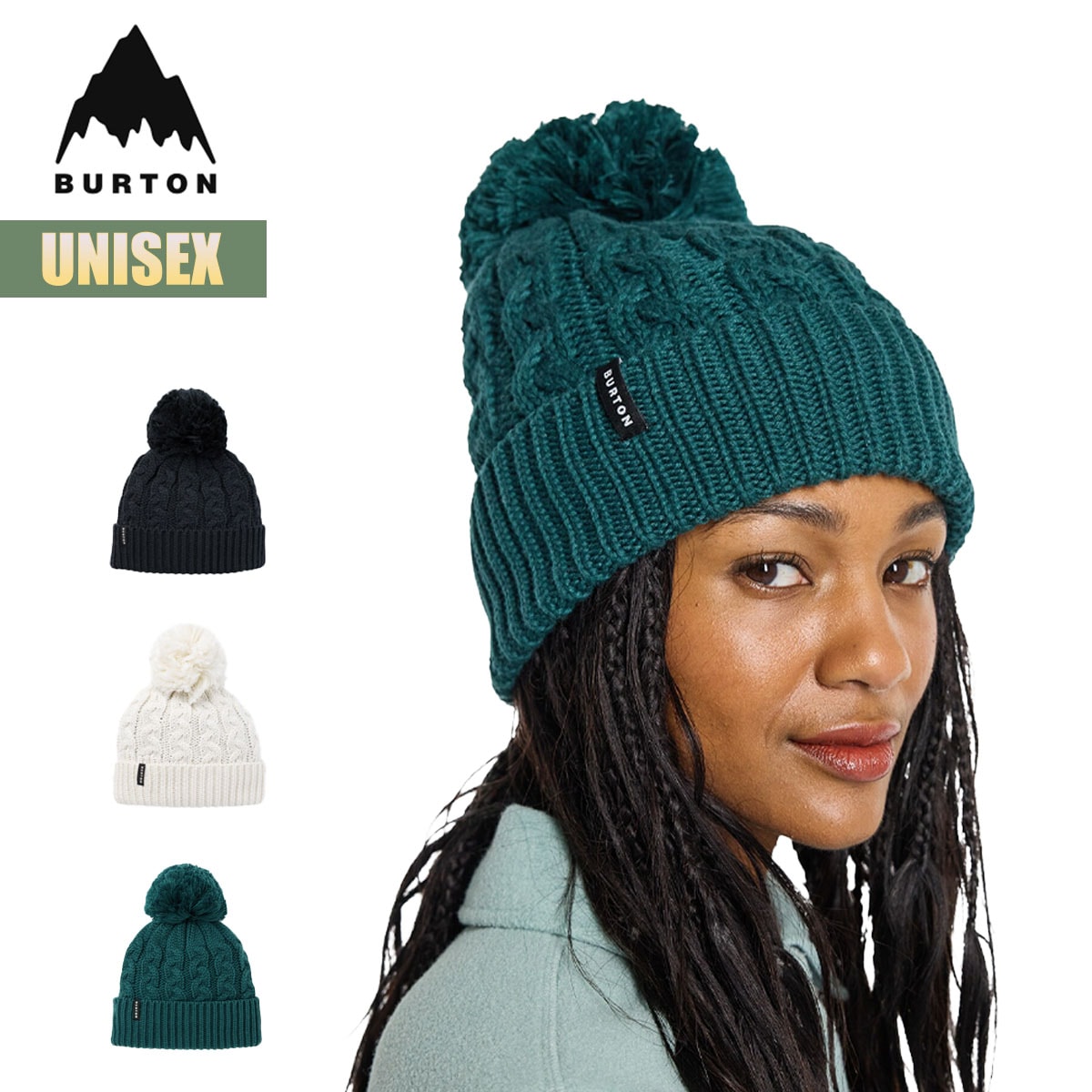 ビーニー ニット帽 24-25 ジッピー フリースライナー W25JP-234461 Zippy Fleece-Lined Beanie 帽子 メンズ レディース ポンポン ニット帽 ウール シンプル