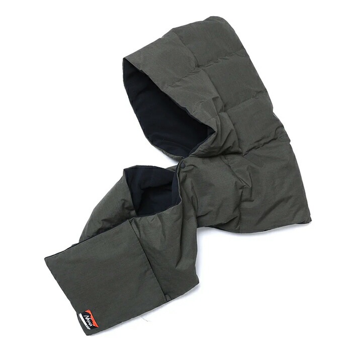 ナンガ×テンプラ ヒノック ダウン マフラー フリー カーキ #N0003083