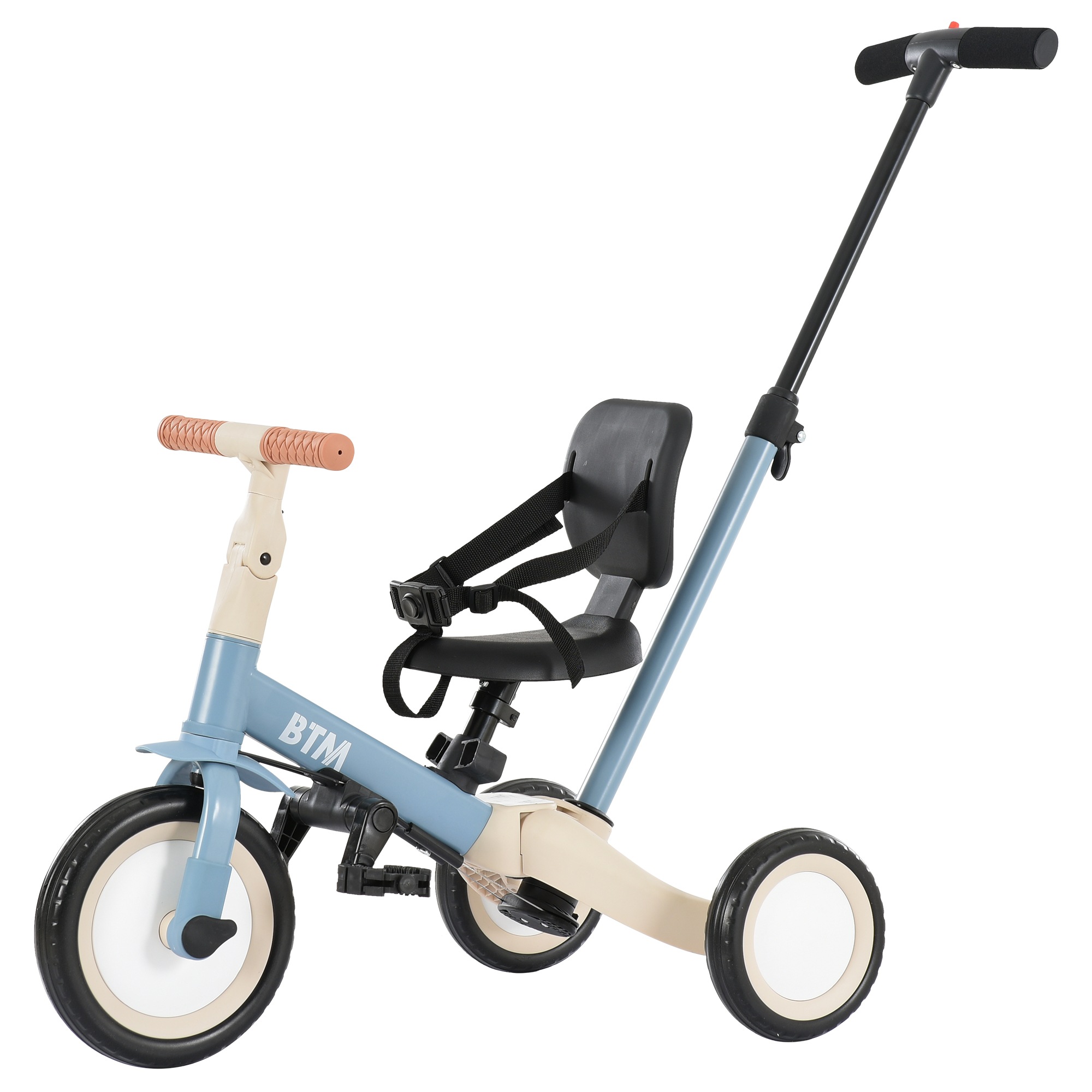 【安心保証付き】子供用三輪車 4in1新色 三輪車のりもの 押し棒付き 自転車 おもちゃ 乗用玩具278