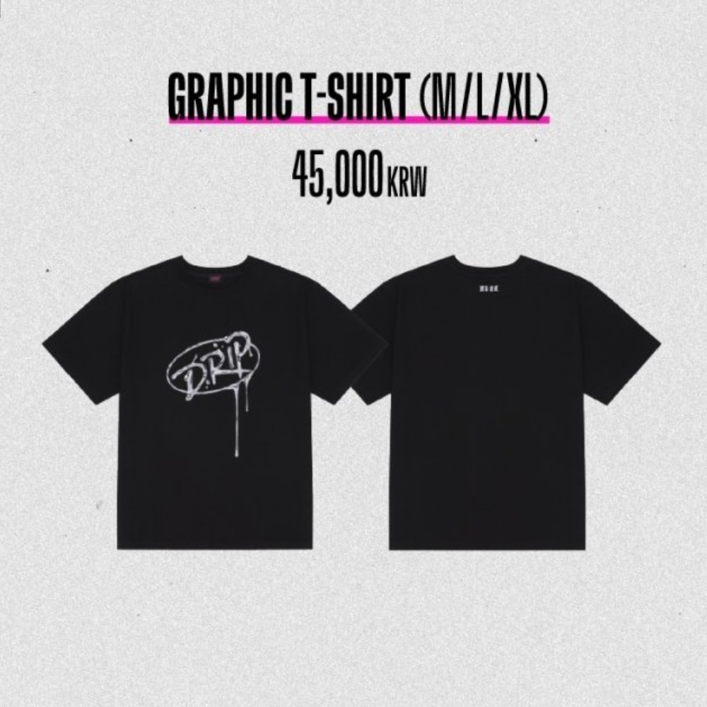 [公式] BABYMONSTER 1ST FULL ALBUM [DRIP] MD : GRAPHIC T-SHIRT