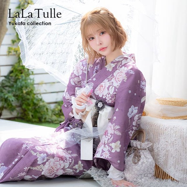 Qoo10] Tika ゆかた 浴衣 セット レディース 3点セ