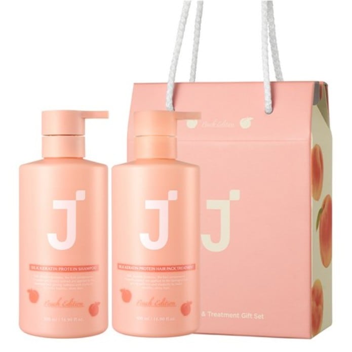 シルクケラチンプロテイン ピーチエディション シャンプー＋トリートメント セット（1セット）