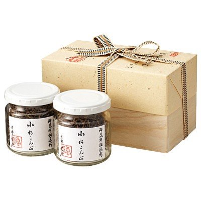 小松こんぶ詰合せ 2個 （木箱入り）
